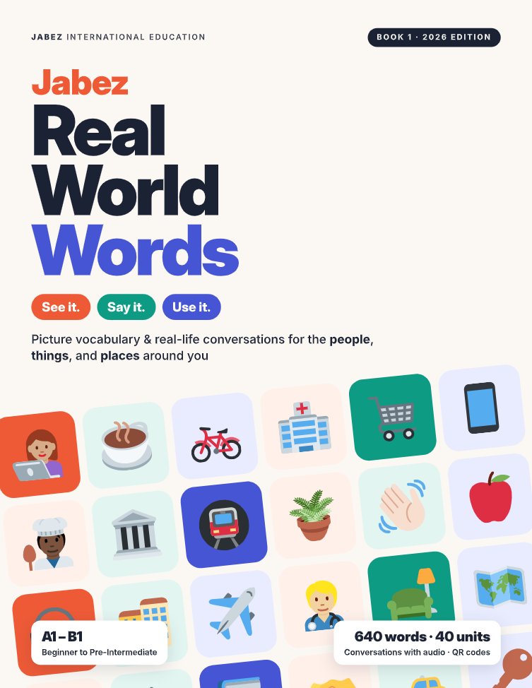 Jabez Real World Words Book 1 교재 표지